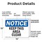 Signmission Keep This Area Clear, 14 in W x Rectangle, Plastic OS-2PACK-NS-P-1014-L-13867 - alternate 7